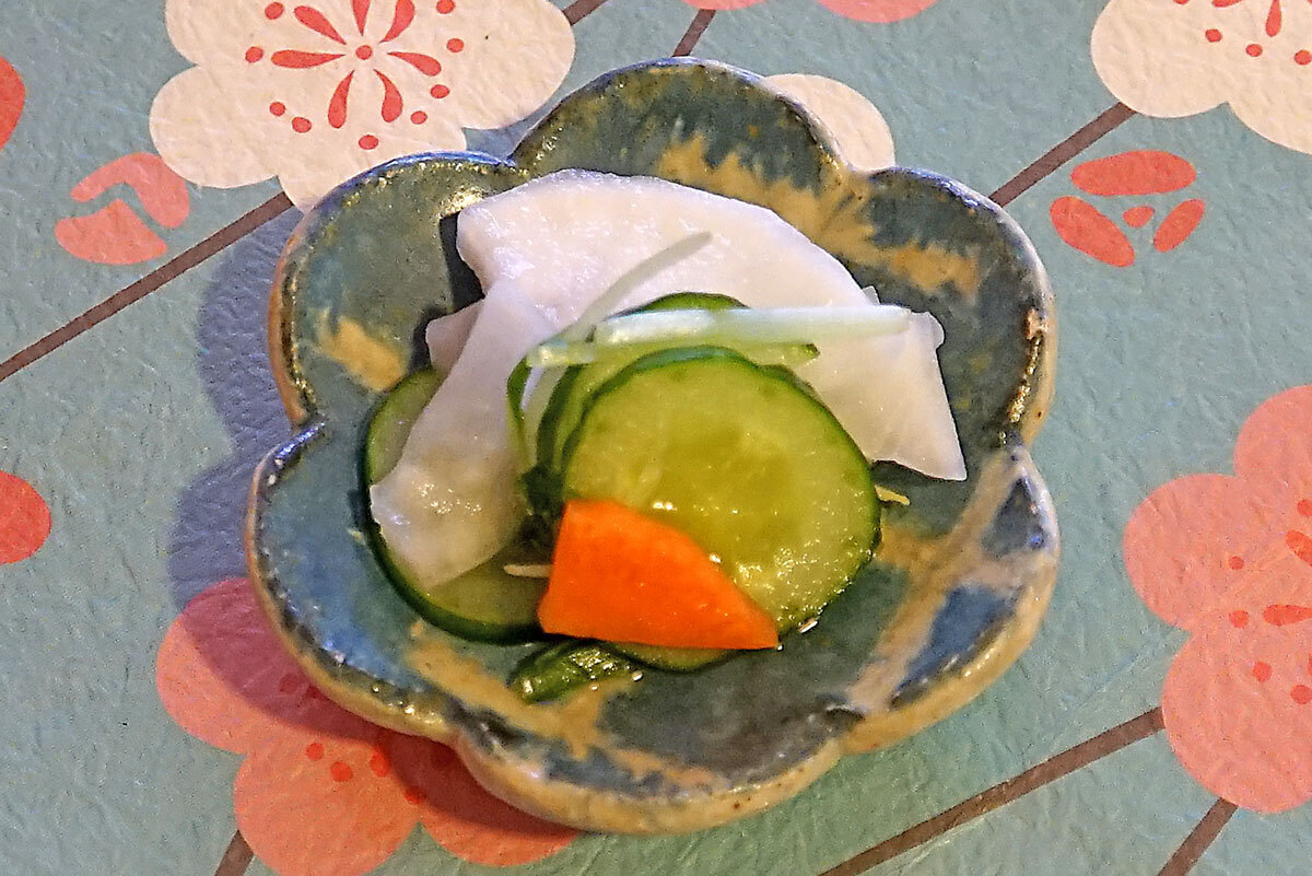 大根ときゅうりのお漬物：茨城県小美玉市の農家レストラン「野菜が笑う台所あかね」