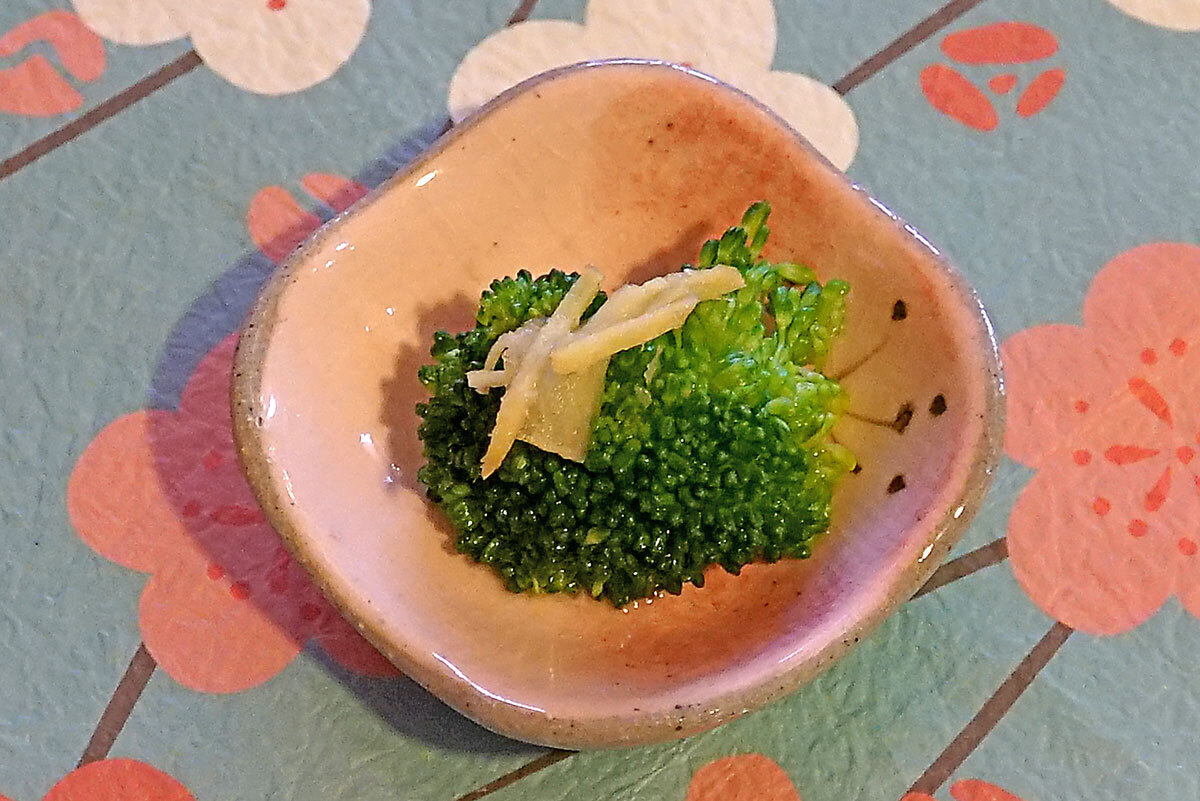 ブロッコリーのおひたし：茨城県小美玉市の農家レストラン「野菜が笑う台所あかね」